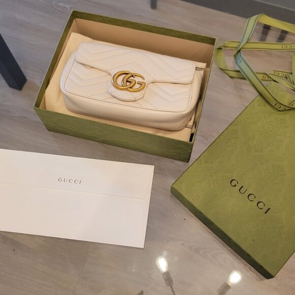 Gucci Marmont Super Mini - White - Picture 13 of 13